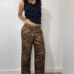 Zara Leopard Print Women's Trousers